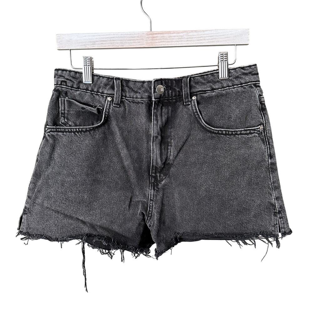 Zara Black Cut Off Denim Shorts - 8
